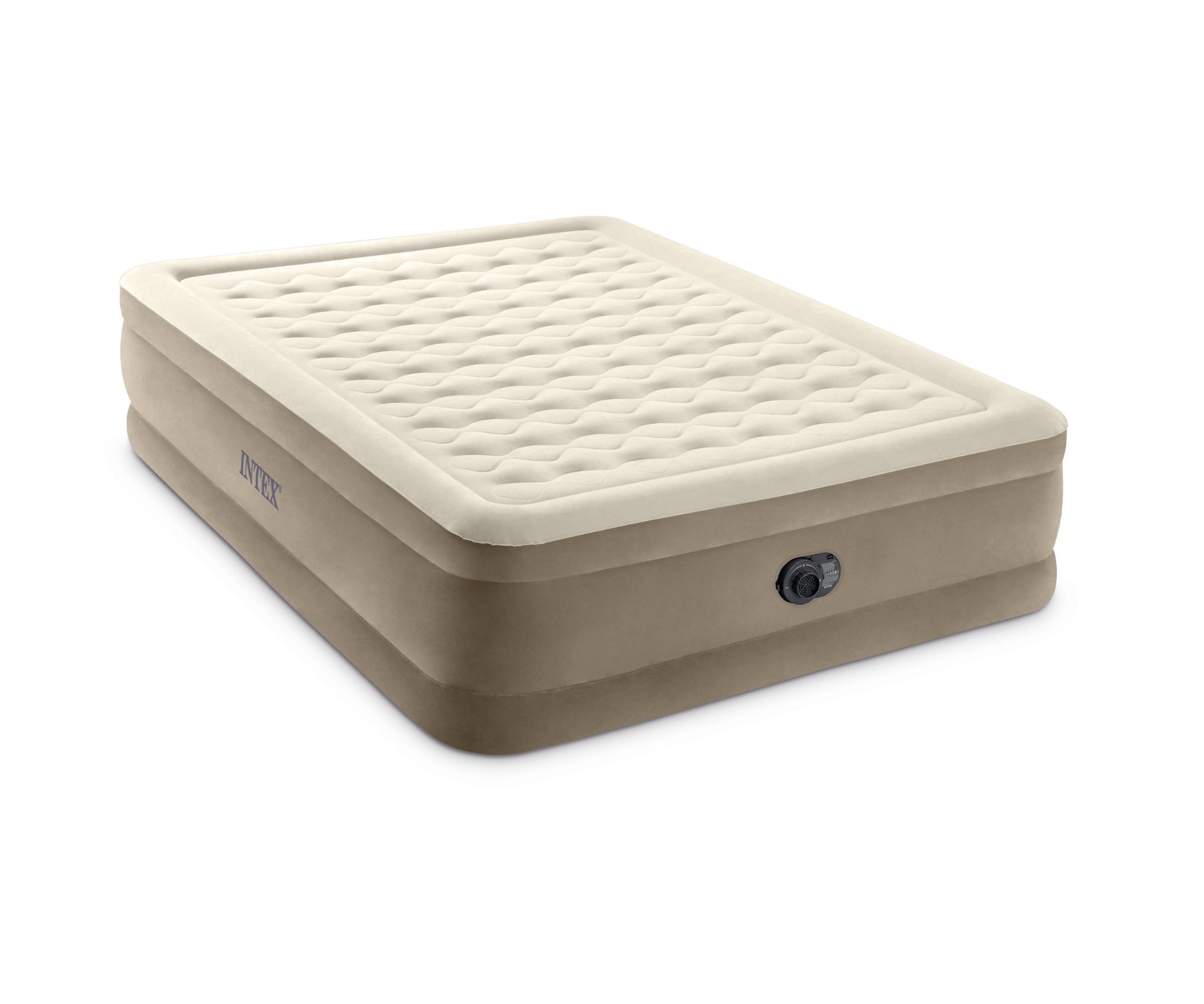 INTEX Ultra Plush Luftmadrass -Brun Dubbel