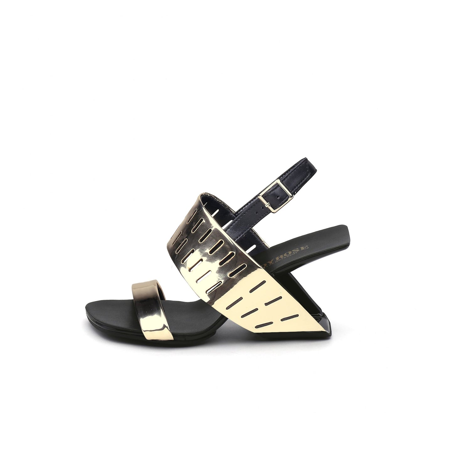 Abstract Double Strap Slingback Sandals-5
