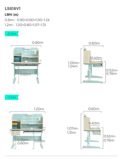 Adjustable Height Fun Study Desk for Children-1