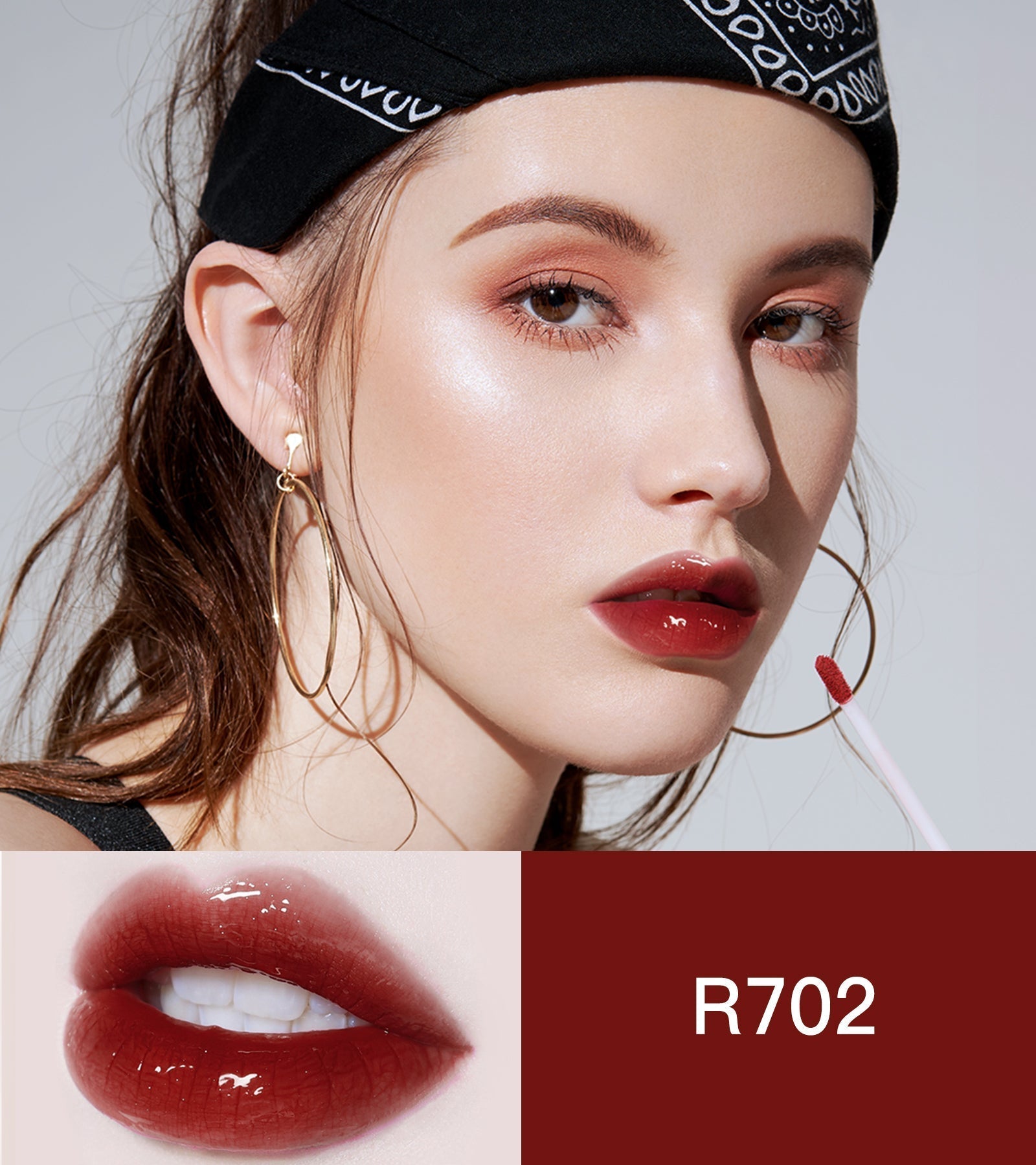 Airy Lip Gloss Mirror Series R702 Red-4