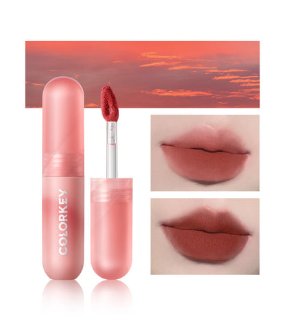 Airy Lip Gloss Mousse Series Matte lip mud 608 Orange-1
