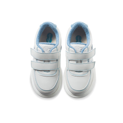 Azure Blue Lightweight Fleece Lined Kids Sneakers-3