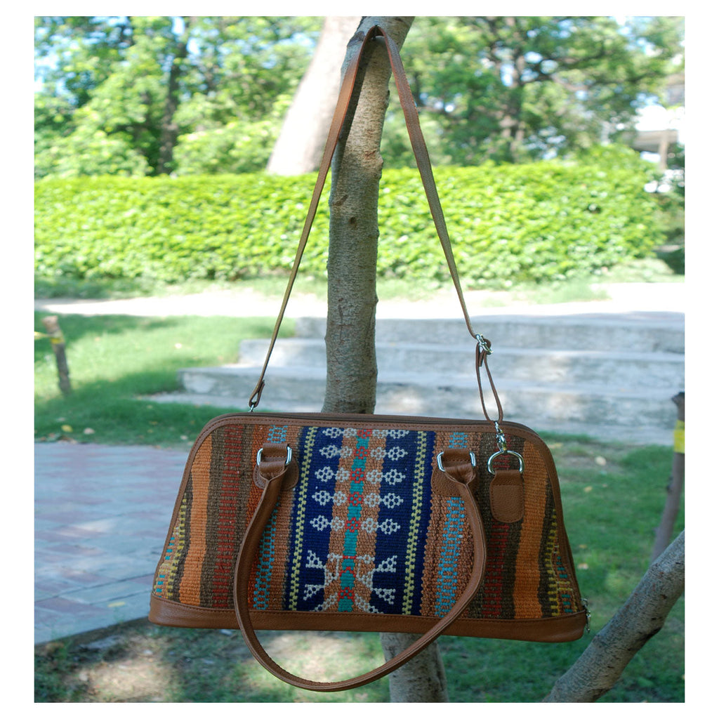 Kilim Leather Paprika Bag-2
