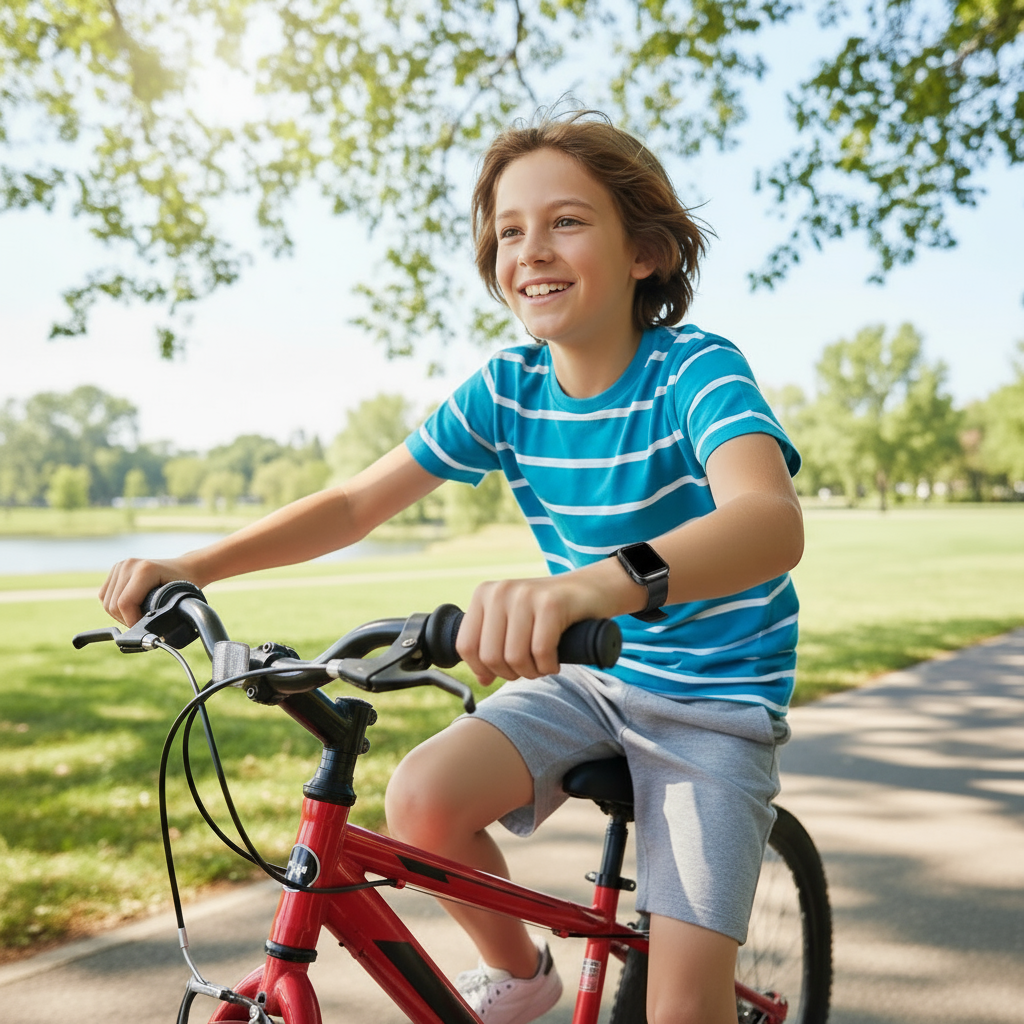 Smartklocka für Barn mit GPS-Benachrichtigung, Videosamt und SOS