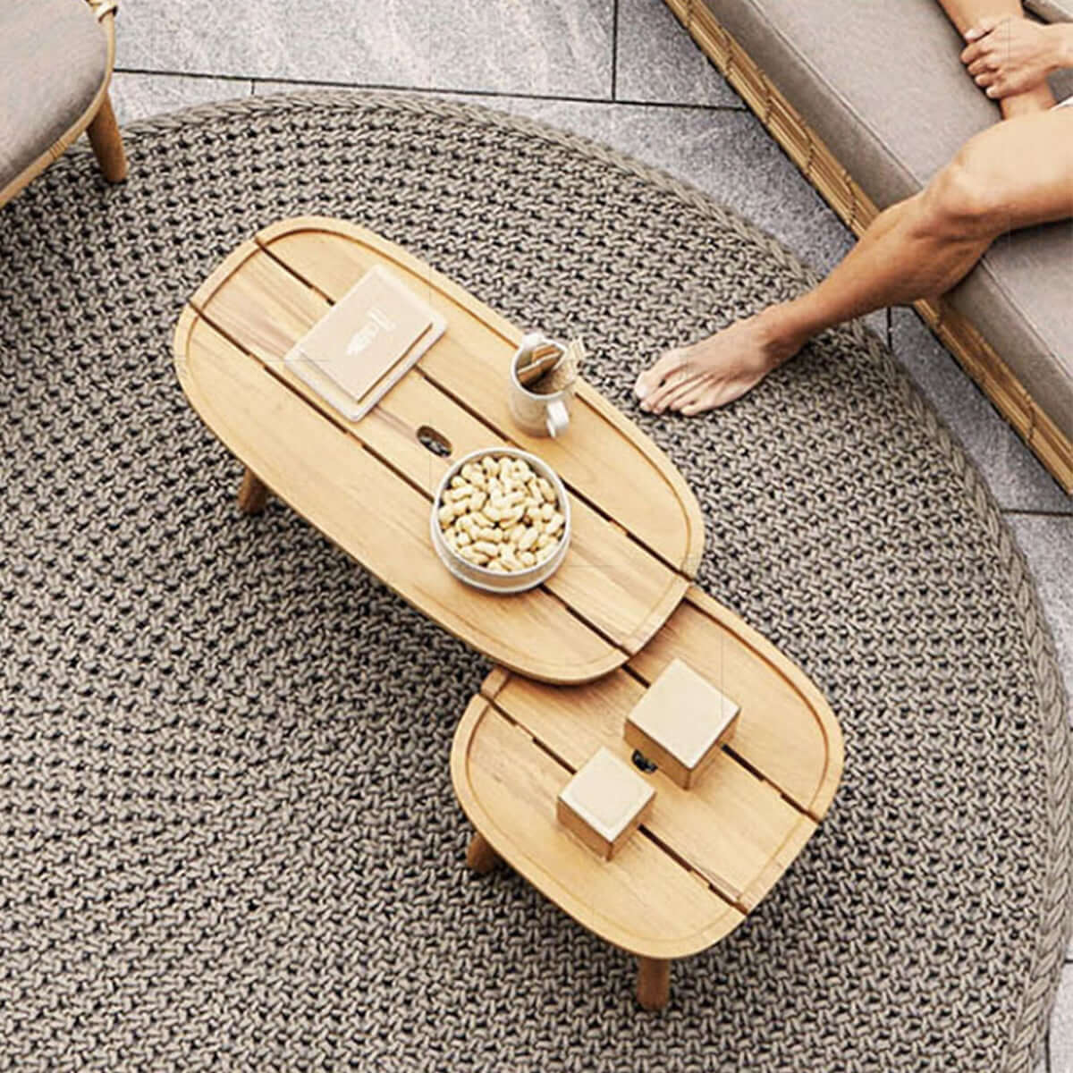 Billy Resort Wooden Coffee Table-4