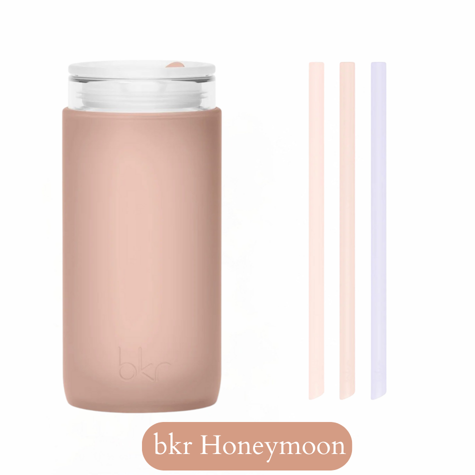 bkr glasflaska med sugrör - Flitterwochen