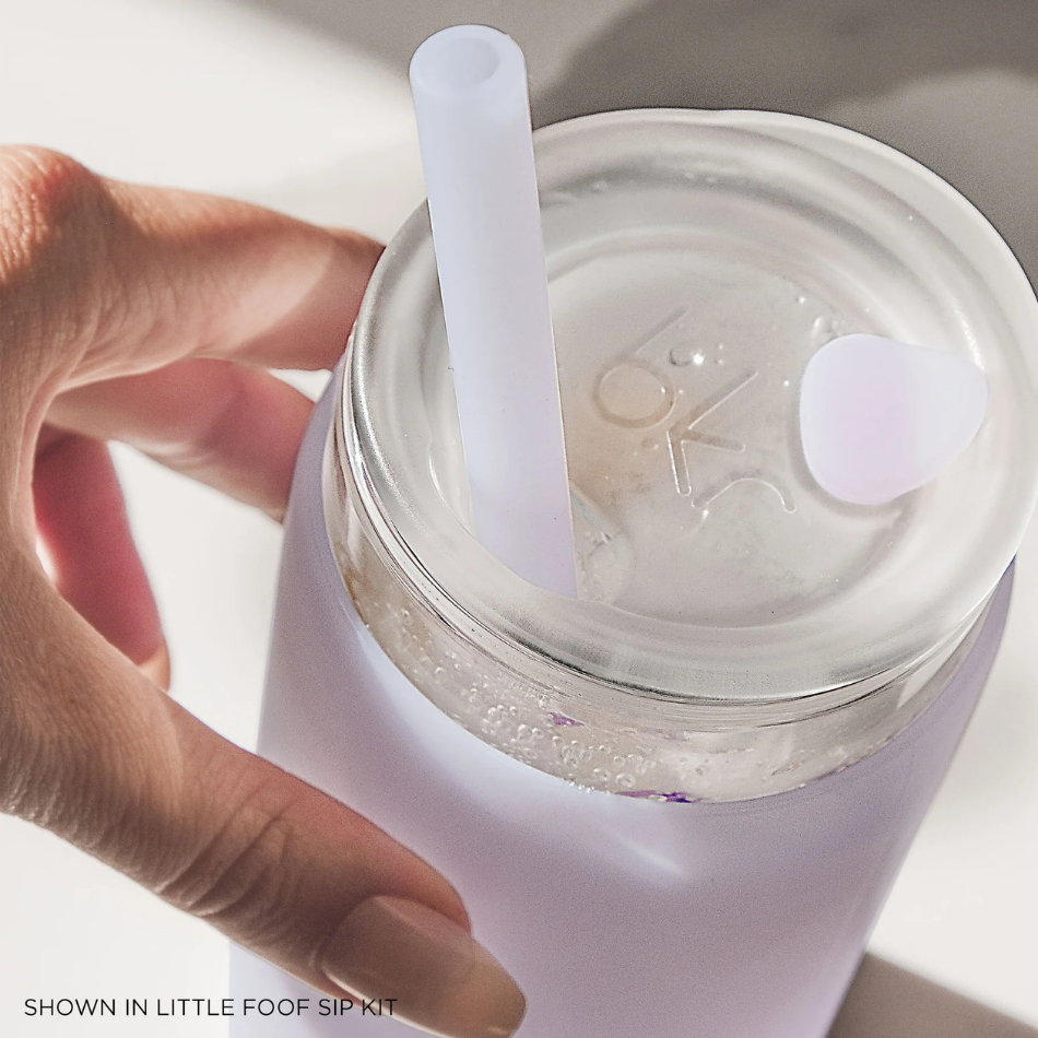 bkr glasflaska med sugrör - Flitterwochen