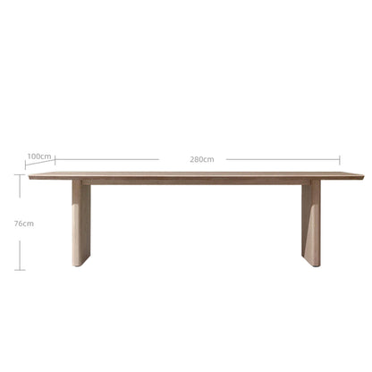 Bruce Paneled Teak Long Table-2