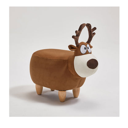 Buddy Reindeer Kids Brown Stool-1