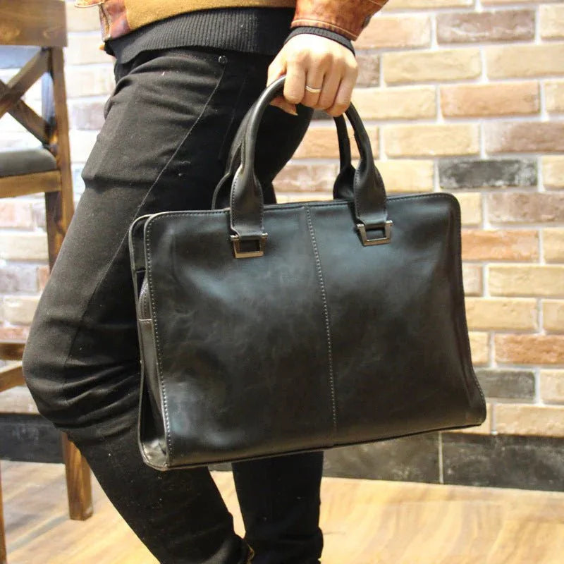 Business Bag Leather Briefcase For Men