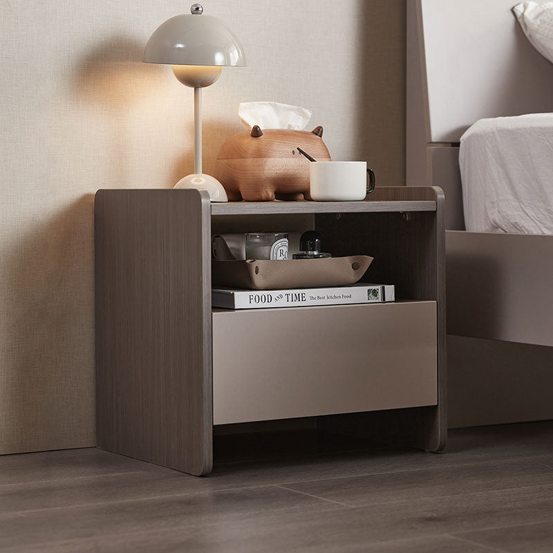 Cappuccino Taupe Bedside Table-3