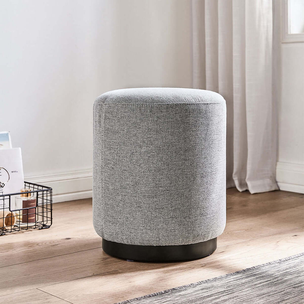 Cappuccino Taupe Dressing Table with Grey Stool Set-3