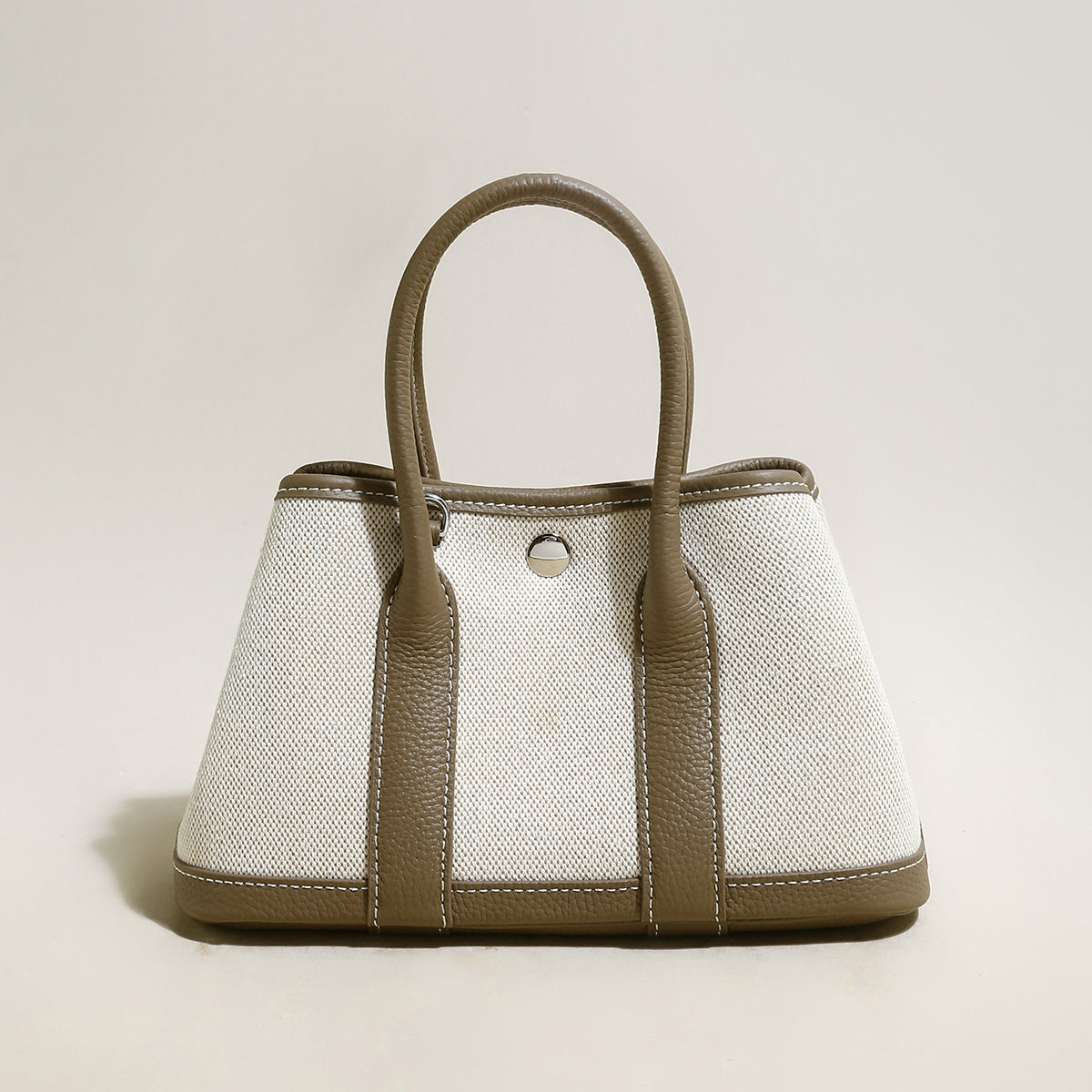 Carefree Canvas and Leather Top Handle Bag-6