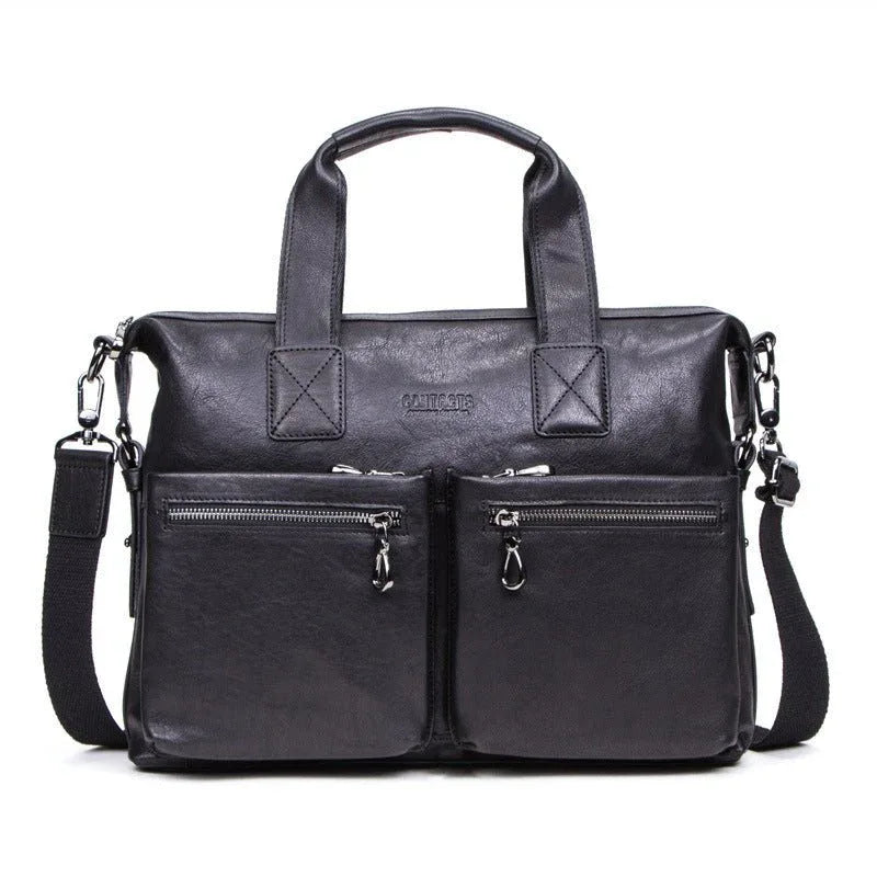 Casual Leather Briefcase Men's Computer Shoulder Bag