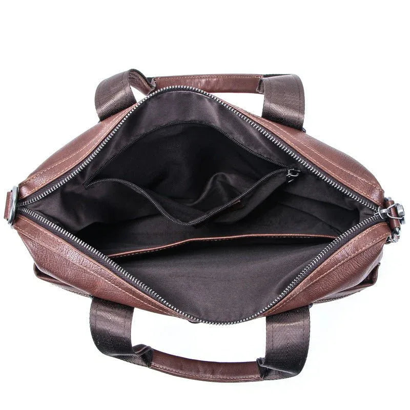 Casual Leather Briefcase Men's Computer Shoulder Bag
