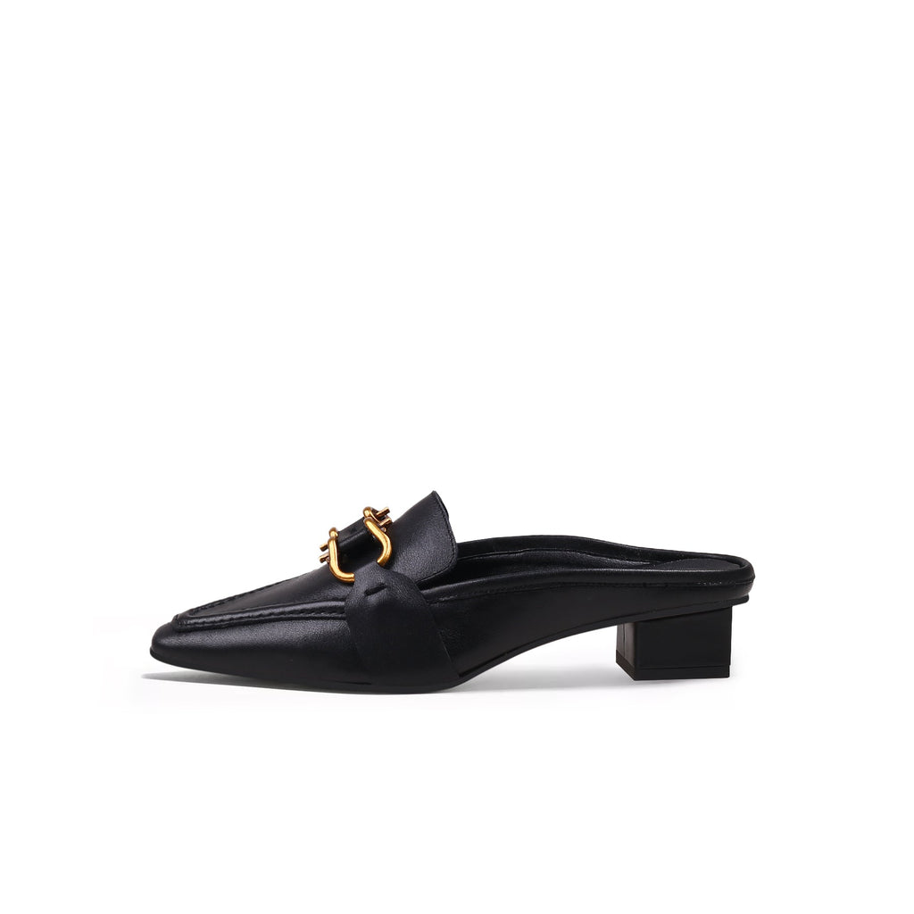Classic Chain Slip-On Mules-0