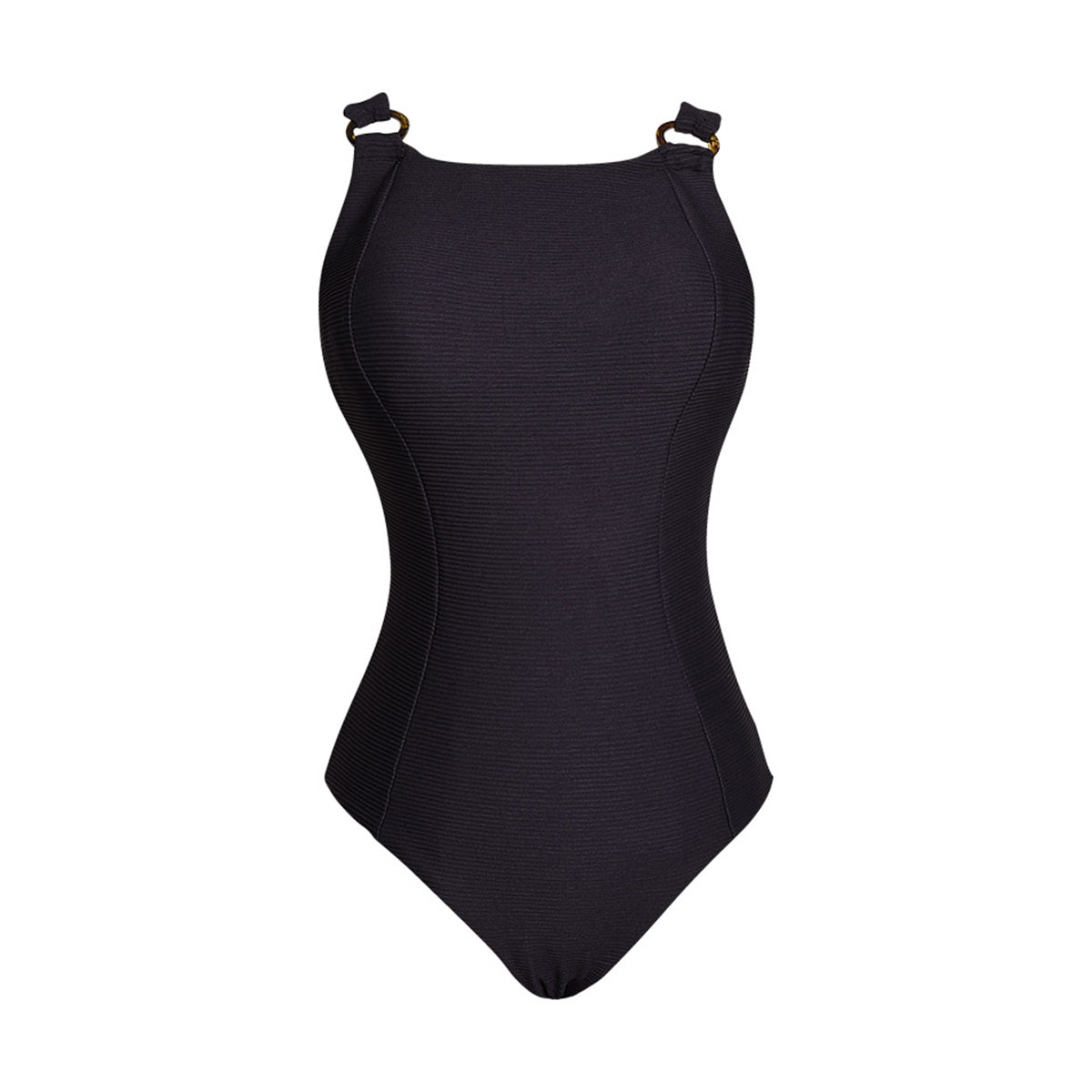 Classic One Piece Cheeky Butt Bikini with Ring Connectors-3