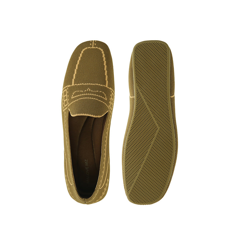 Comfortable Slip On Square Toe Loafers-2