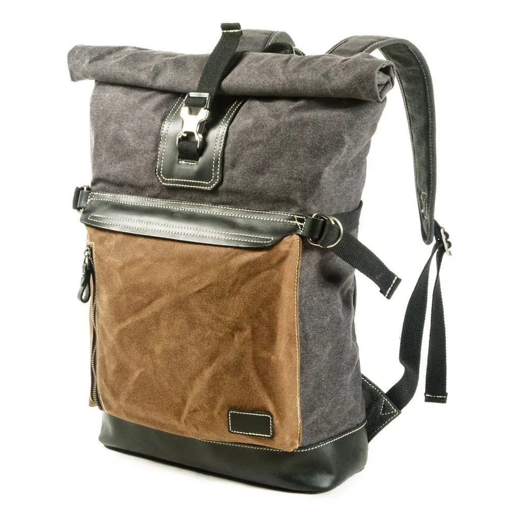 Contrast Color Unisex Backpack