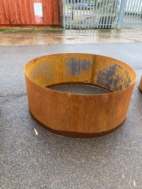 Odlingslåda Rund Corten