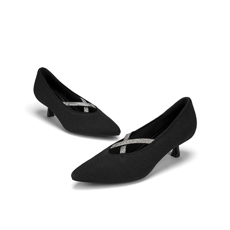 Countess Pointed Toe Kitten Heels-1