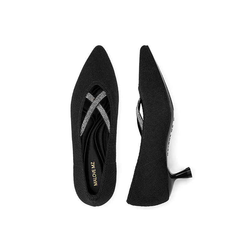 Countess Pointed Toe Kitten Heels-3