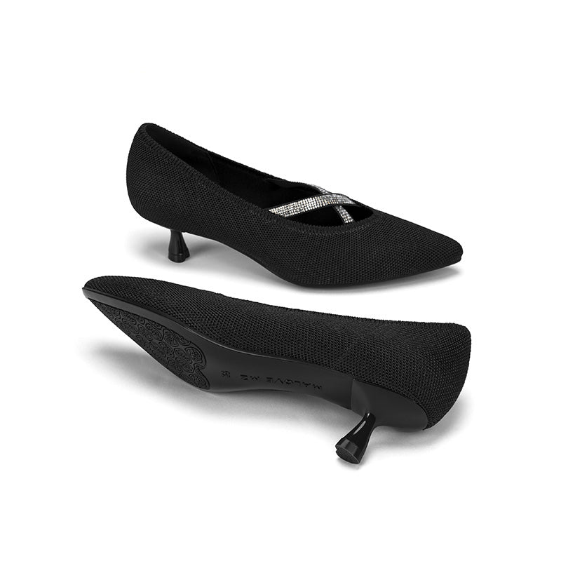 Countess Pointed Toe Kitten Heels-4