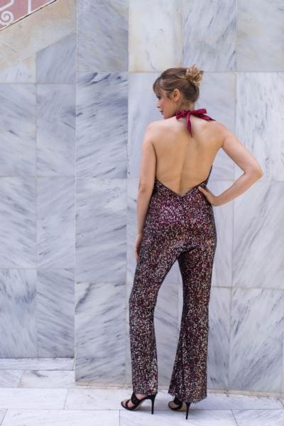 LADY JUMPSUIT RED/SILVER-1