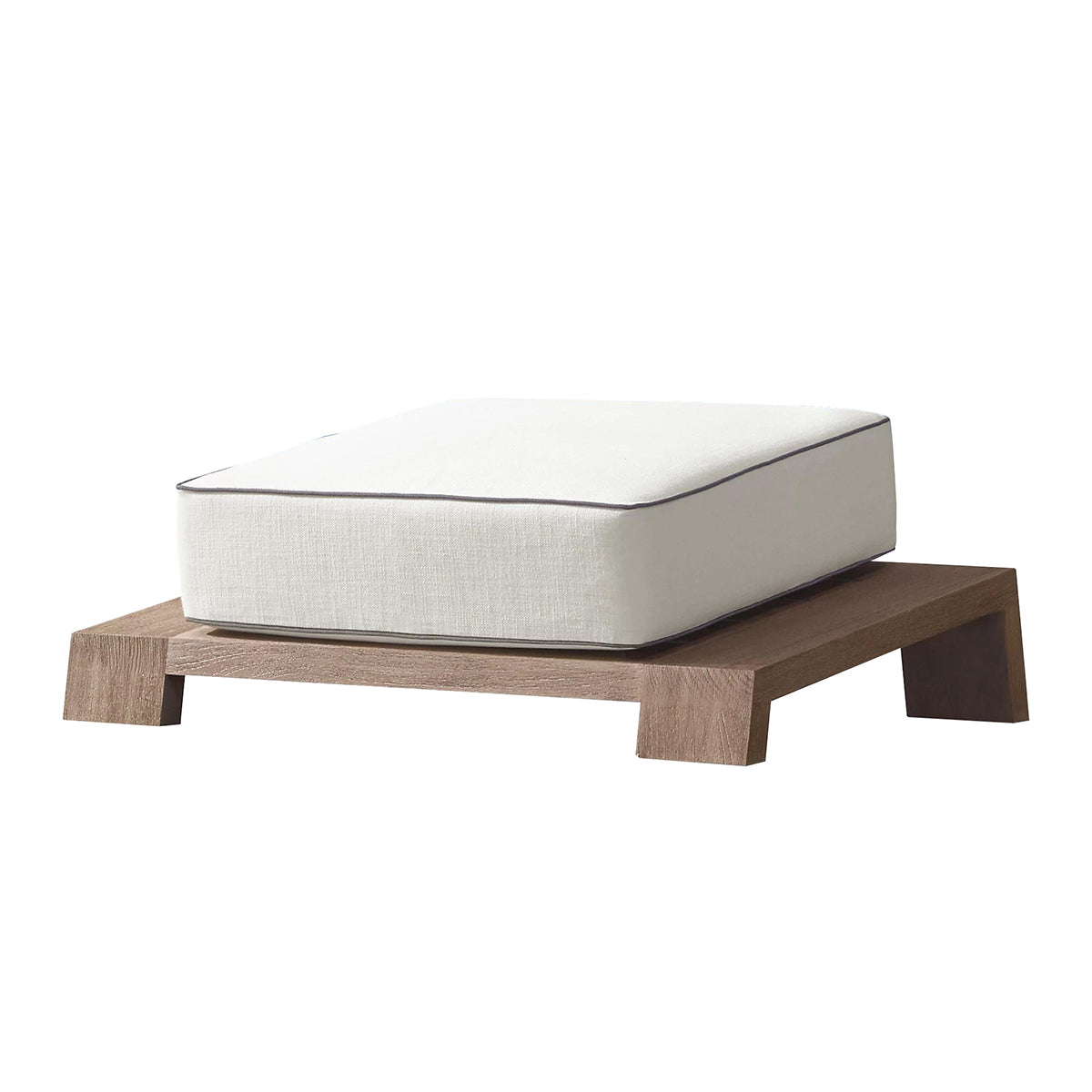 Denton Outdoor Teak Ottoman-3