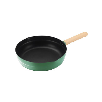 Donut Lightweight 28cm Green Non-stick Enamel-coated Frying Pan - A Dash of Girlish Delight-3