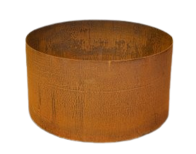 Odlingslåda Rund Corten