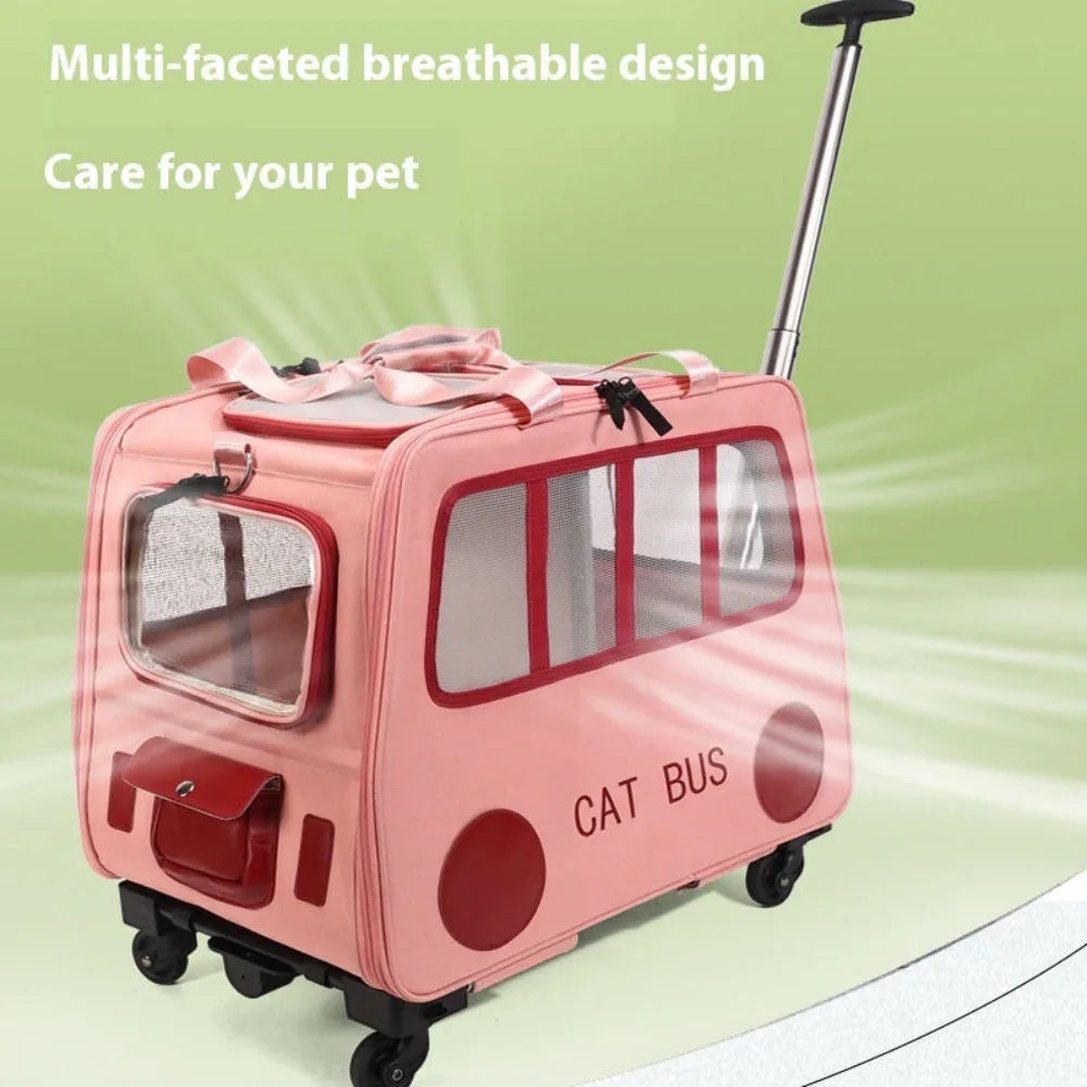 Pet Trolley Bag Portable Versatile Cat Bus