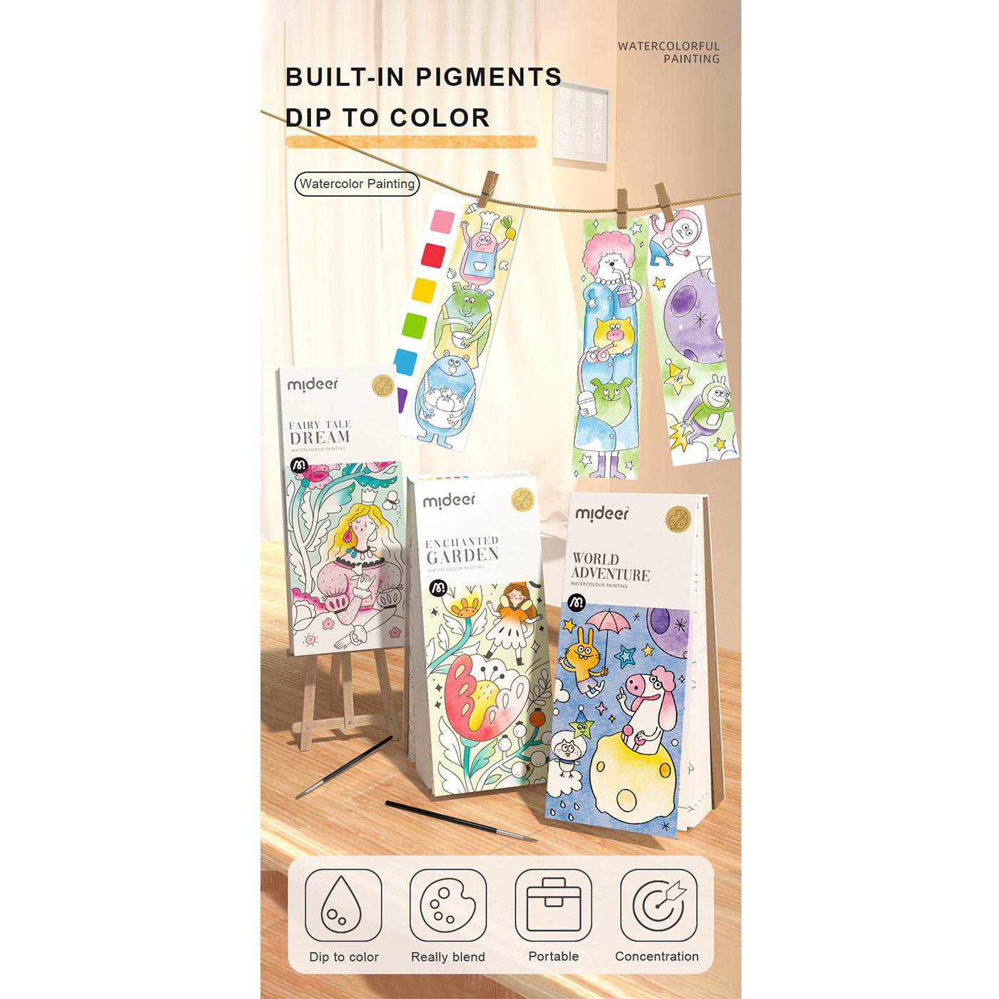 Enchanted Garden Watercolor Paiting Book-4