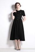 Everyday Elegant Black Dress-0
