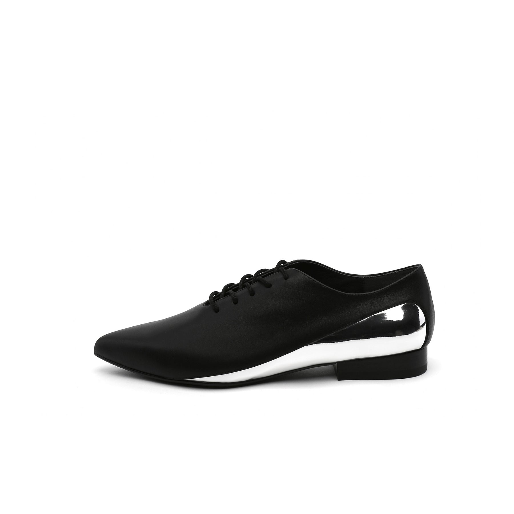 Faux Croc Embossed Lace Up Oxfords-5