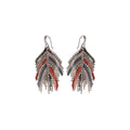 Feather Glitter Rainbow Earrings-0