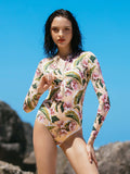 Floral One Piece Surf Swimsuit-0
