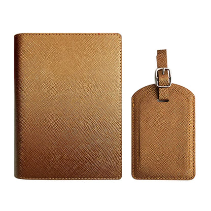 Passfodral & Bagagetagg – Lyxigt resekit i PU‑läder (RFID‑skydd)