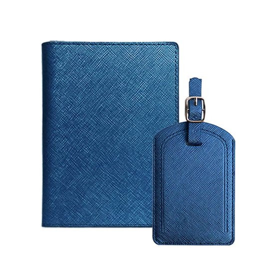 Passfodral & Bagagetagg – Lyxigt resekit i PU‑läder (RFID‑skydd)