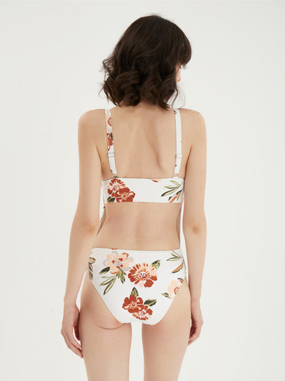 Front Clasp Floral One Piece with Back Cut Outs-2