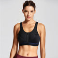 Full Zip Front High Support Wireless Sports Bra-0