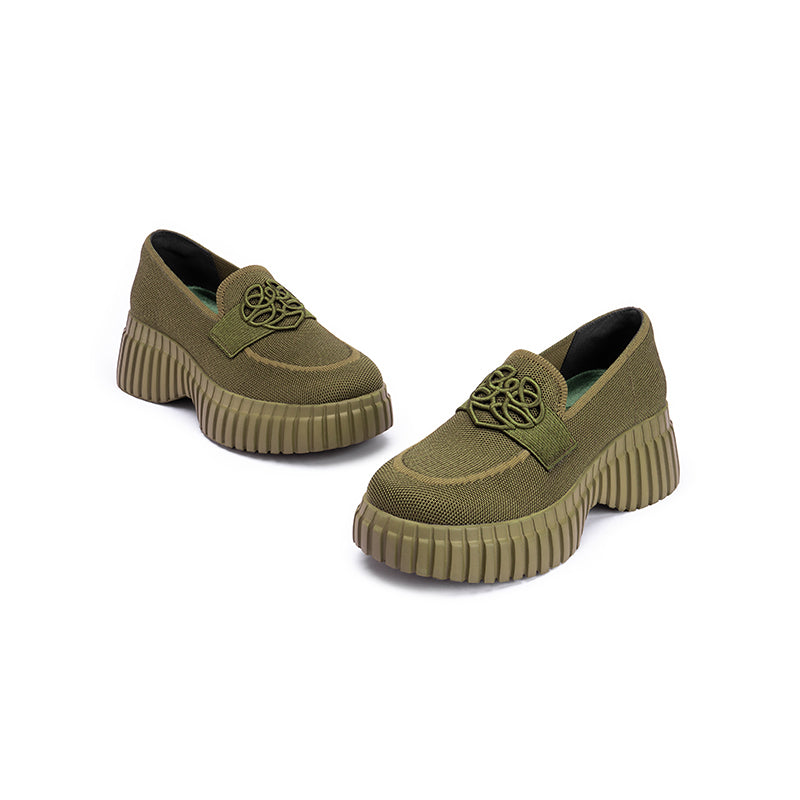 Gentleman Slip On Soft Sole Platform Loafers-1