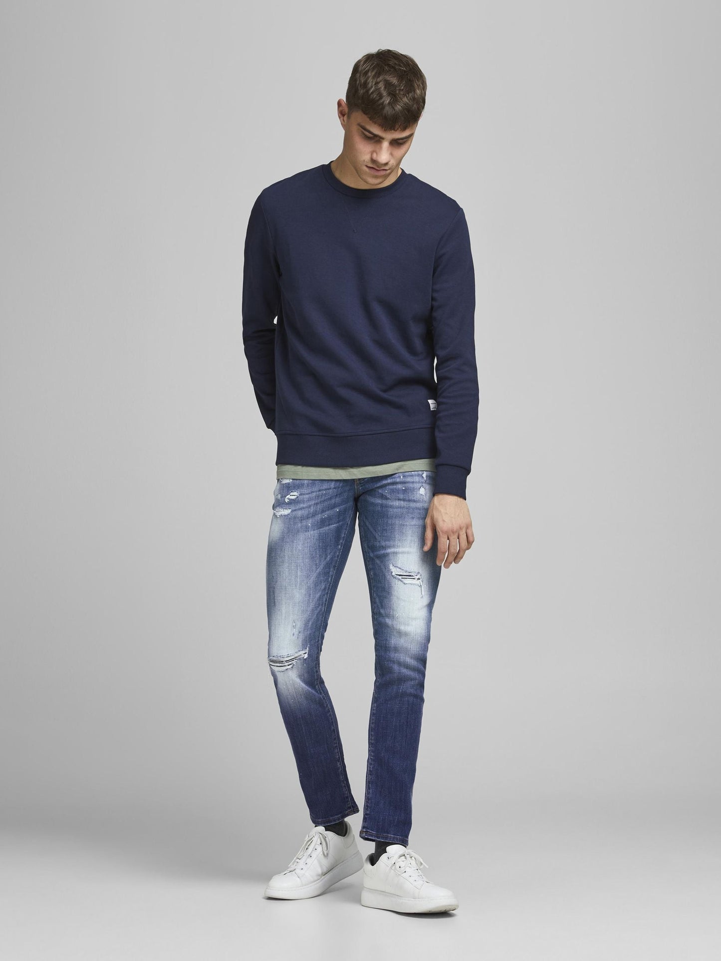 GLENN FOX GE 740 RIPPED JEANS