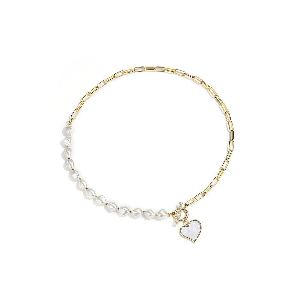 Heart In Peace Gold Necklace-1