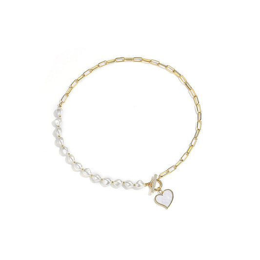 Heart In Peace Gold Necklace-1