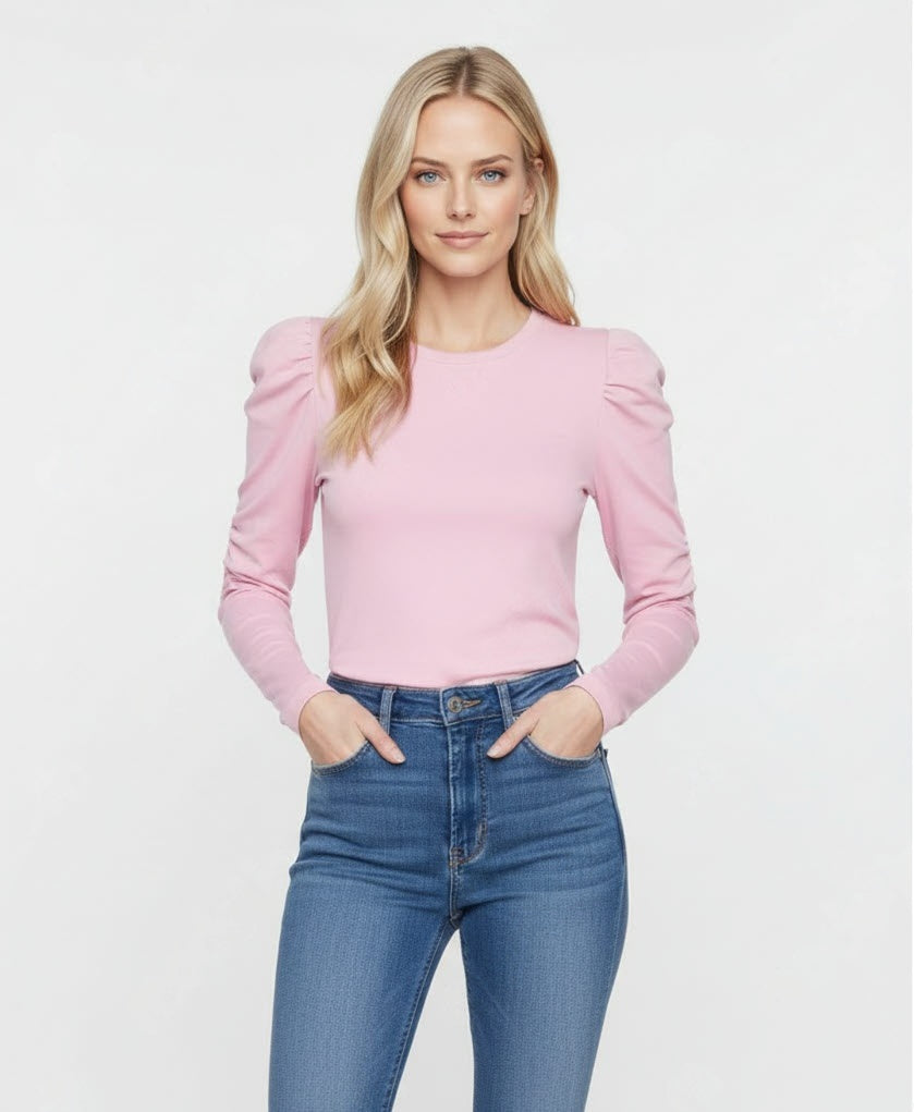 JANNA LS O-NECK LÅNGÄRMAT DAM TOPP