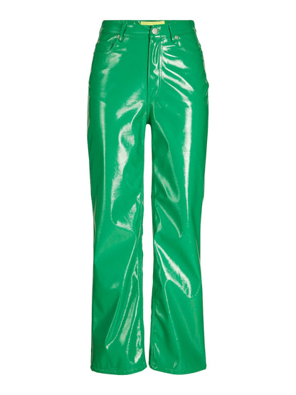 KENYA HW STRAIGHT FAUX LTH PANT