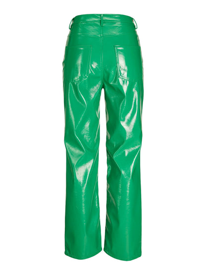 KENYA HW STRAIGHT FAUX LTH PANT