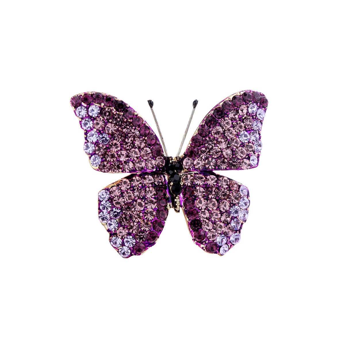 King Butterfly Purple Brooch-0
