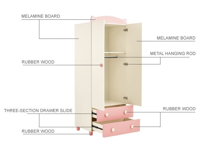Kitty Cat Pink Wardrobe-3